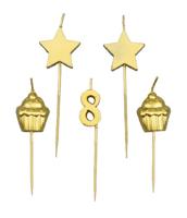 Paperdreams taartkaarsjes - 8 jaar - thumbnail