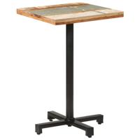 VidaXL Bistrotafel vierkant 50x50x75 cm massief gerecycled hout - thumbnail