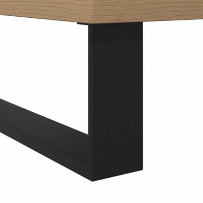 Badkamerkast 80x33x60 cm bewerkt hout artisanaal eikenkleurig
