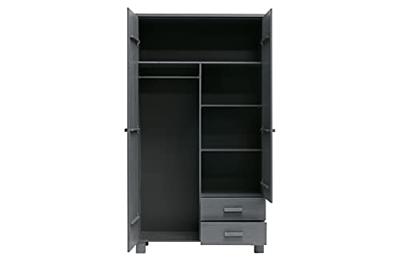 WOOOD Kledingkast 'Dennis', kleur Steel grey