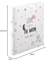 Hama Boekalbum To The Moon 29x32 Cm 60 Witte Pagina&apos;s - thumbnail