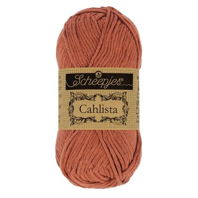 Scheepjes Cahlista 50g - 504 Brick Red - Haakgaren / Breigaren