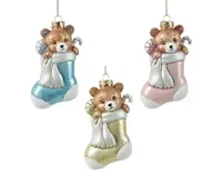 Decoris kersthanger glas beer in sok - assortiment - thumbnail