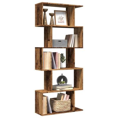 Kamerscherm / boekenkast 5-laags 70x24x161 cm hout oud hout Kamerscherm / boekenkast 5-laags 70x24x161 cm hout oud hout