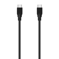 AISENS - A107-0702 - USB 3.2 Gen2X2 kabel 20 Gbps 8K @30Hz 5A 100W E-marker, type USB-C/M-USB-C/M, zwart, 1,0 m - thumbnail