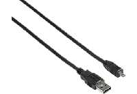 Hama Mini USB 2.0 Kabel A-B Mini 180 cm Zwart - thumbnail