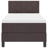 Boxspring bed met matras Donkerbruin 80 x 200 cm Stof - thumbnail