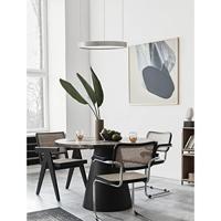 Lyora Ronde hanglampPerrine zilvergrijs Ø 40cm - 9345614 - thumbnail