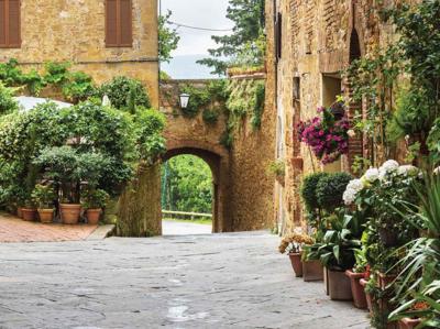 Pleintje 70x50cm Tuinschilderij Customize-it - Customize it