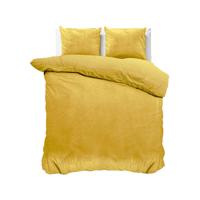 Sleeptime Velvet Uni Dekbedovertrek Goud 200 x 220 cm - thumbnail