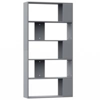 vidaXL Boekenkast/kamerscherm 80x24x159 cm spaanplaat grijs - thumbnail