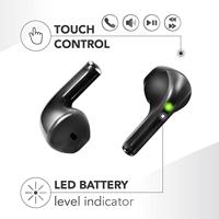Music Sound | Swag - Draadloze Capsule Hoofdtelefoon - Tot 20 uur luistertijd - Bluetooth - Zwart - thumbnail