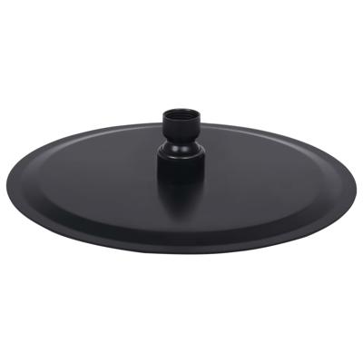VidaXL Regendouchekop rond 20 cm roestvrij staal zwart VidaXL Regendouchekop rond 20 cm roestvrij staal zwart