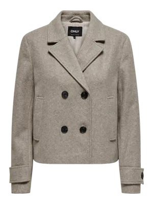 Only Onlfreja Life Short Db Jacket Otw Noos Jackets Mocha Meringue