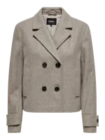 Only Onlfreja Life Short Db Jacket Otw Noos Jackets Mocha Meringue - thumbnail