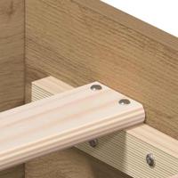 Bedframe met lades artisanaal eikenkleurig 120 x 190 cm - thumbnail