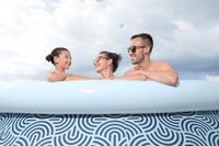 BESTWAY Opblaasbare Zwembadset - Snelle Installatie - 396 x 84 cm - Rond (Cartridgefilter, 1 Cartridge) - thumbnail
