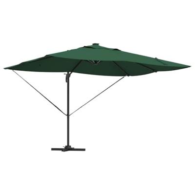 VidaXL Parasol groen 352 x 251 x 265 cm polyester en aluminium