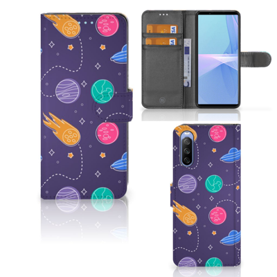 Sony Xperia 10 III | Wallet Case | met Pasjes | Space Sony Xperia 10 III | Wallet Case | met Pasjes | Space