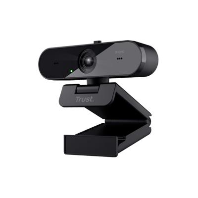 Trust TW-250 QHD Webcam 2560 x 1440 Pixel Standvoet, Klemhouder Trust TW-250 QHD Webcam 2560 x 1440 Pixel Standvoet, Klemhouder