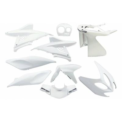 Plaatset 9-delig Edge voor Yamaha Aerox tot bouwjaar 2014 - glanzend wit