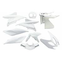 Plaatset 9-delig Edge voor Yamaha Aerox tot bouwjaar 2014 - glanzend wit - thumbnail