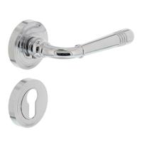 Intersteel Deurkruk Helena op rozet met profielcilinderrozetten - chroom - thumbnail