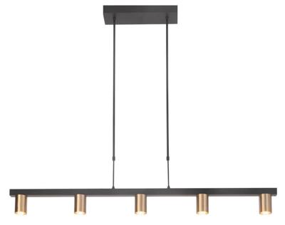 Highlight Kantoor hanglampPerugia mat goud - 5x GU10 - H5678.38