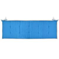 Tuinbankkussen 150x50x3 cm blauw - thumbnail