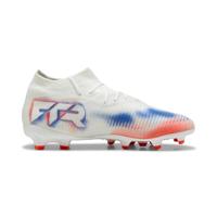 PUMA Future 8 Pro Gras / Kunstgras Voetbalschoenen (MG) Kids Wit Felrood Blauw - thumbnail