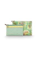 Pip Studio Pip Studio Caryn Cosmetic Bags Combi Matata Green 26x7.5x18cm/22x1x13cm - thumbnail
