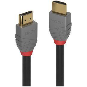 LINDY 36968 HDMI-kabel Aansluitkabel HDMI-A-stekker, HDMI-A-stekker 15.00 m Zwart, Grijs