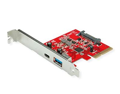 ROLINE PCI Express-kaart, USB 3.2 Gen 2 USB A - USB C, 1x USB-A, 1x USB-C
