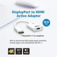 DisplayPort Kabel DisplayPort Male - HDMI Female 0.15 m Wit - thumbnail