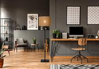 Lucide MAGIUS - Vloerlamp - Ø 42 cm - 1xE27 - Naturel - thumbnail