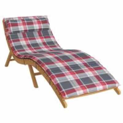 Zon Loungerkussen Rood en grijs 178 x 60 x 4 cm Oxford stof Zon Loungerkussen Rood en grijs 178 x 60 x 4 cm Oxford stof