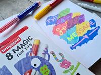 Bruynzeel Magic viltstiften, etui van 8 stuks - thumbnail