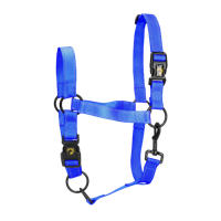 Excellent Horse Premium Halster XL Full Blauw - thumbnail