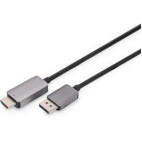 Digitus DB-340305-010-S DisplayPort-kabel DisplayPort Adapterkabel DisplayPort-stekker, HDMI-A-stekker 1 m Zwart 8K UHD, Afgeschermd (drievoudig), Flexibel, Digitus DB-340305-010-S DisplayPort-kabel DisplayPort Adapterkabel DisplayPort-stekker, HDMI-A-stekker 1 m Zwart 8K UHD, Afgeschermd (drievoudig), Flexibel,