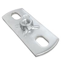 Grondplaat Met Vaste Moer M8 - thumbnail