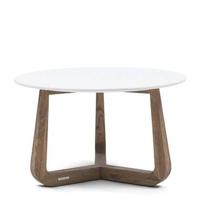 Rivièra Maison Ronde Salontafel 'Casone' Marmer en eikenhout, 70cm - thumbnail