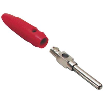 BKL Electronic 072149-P Banaanstekker Stekker, recht Stift-Ø: 4 mm Rood 1 stuk(s) Piece
