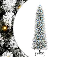 Kunstkerstboom met 300 LED Wit 240 cm PVC en Metaal en Plastic - thumbnail