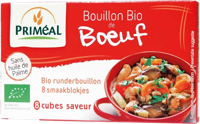 Primeal Runderbouillon blokjes 10 gram bio 8 Stuks - thumbnail