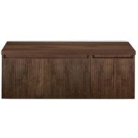 Frozen 3D Badmeubelset 120 cm - Greeplijst in Kleur - Wastafel Onderkast met Bovenblad Dark Oak - thumbnail