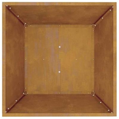 VidaXL Tuin bloempot 5 pcs roestig 50 x 50 x 15 cm cortenstaal VidaXL Tuin bloempot 5 pcs roestig 50 x 50 x 15 cm cortenstaal
