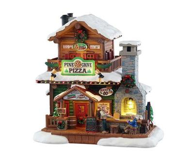 Pine Grove Pizza 19x26x27 cm Kerstdorp LEMAX - Lemax