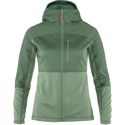 Fjällräven Damesvest Abisko Trail Fleece W, groen, Maat: L