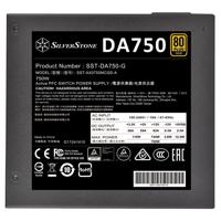 Silverstone DA750 Gold power supply unit 750 W 20+4 pin ATX ATX Zwart - thumbnail