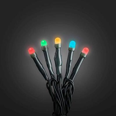 Konstsmide 6344-520 Micro-lichtketting Binnen werkt op het lichtnet Aantal lampen 100 LED RGB Verlichte lengte: 6.93 m Frosted